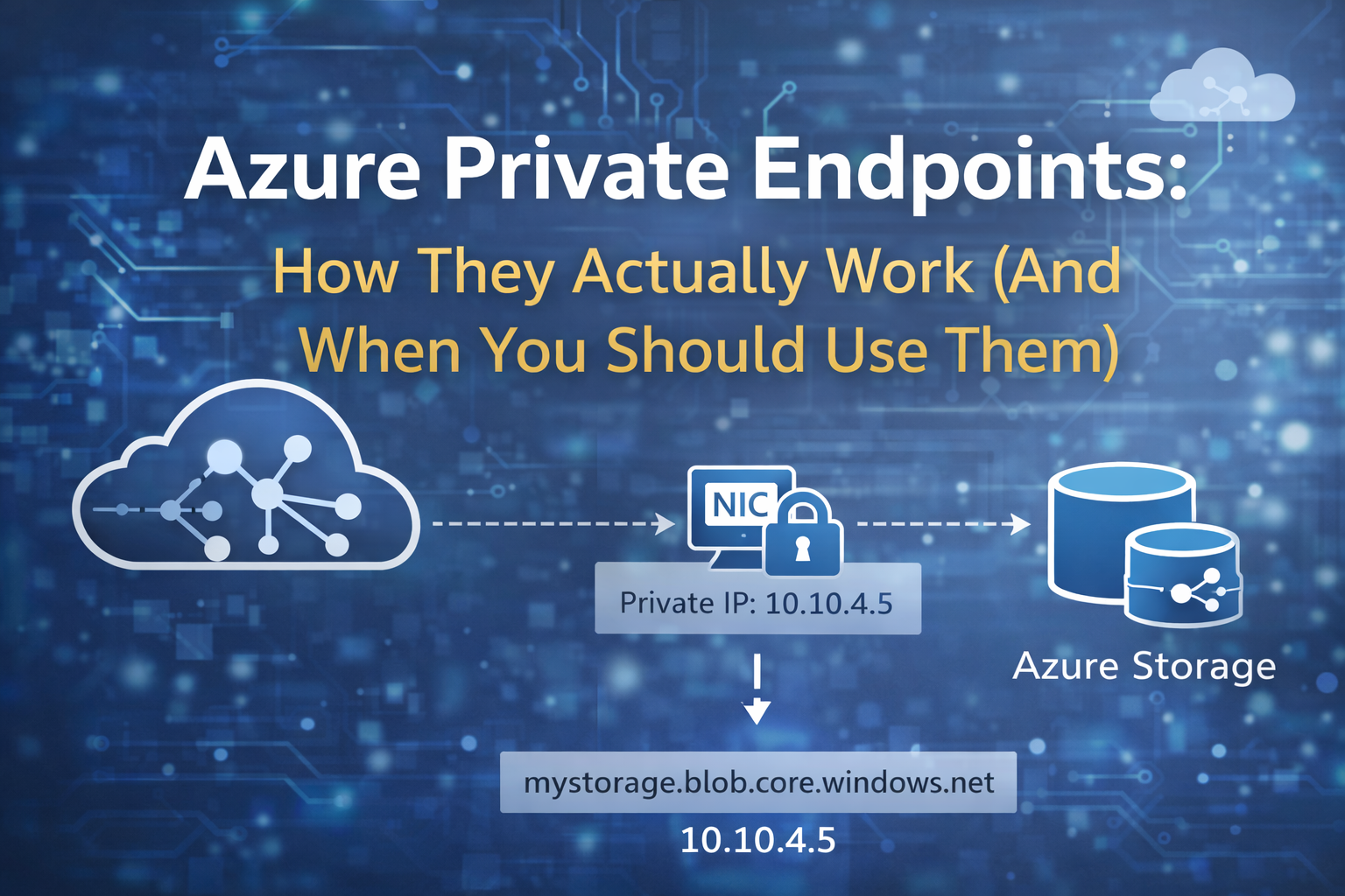 Azure Private Endpoints: How They Actually Work (And When You Should Use Them)